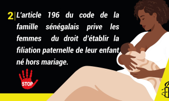 Sénégal. Il faut réformer l’article 196 du Code de la famille pour garantir l’égalité de droits pour les femmes et les enfants nés hors mariage
